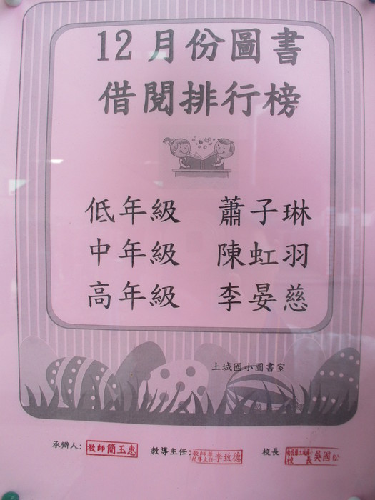 12月份圖書借閱排行榜